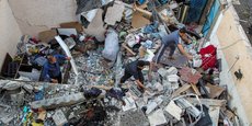 Un logement en ruine après une frappe israélienne à Rafah