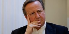 Le ministre britannique des Affaires étrangères, David Cameron, lors du banquet de Pâques annuel du Lord Mayor à Mansion House à Londres