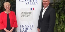 Soline Godet, directrice générale adjointe de Cosmetic Valley, et Christophe Masson, directeur général du cluster, étaient à Angers ce mardi 28 mai 2024.