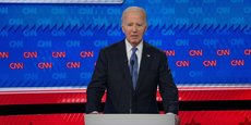 Joe Biden lors du débat contre Donald Trump jeudi.