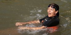 La maire de Paris Anne Hidalgo s'est baignée dans la Seine ce mercredi.