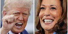 La vice-présidente Kamala Harris et l'ancien président américain Donald Trump