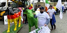 Les agriculteurs européens manifestant à Bruxelles en juin 2024.