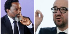 Joseph Kabila, président de la RDC et Charles Michel, premier ministre du royaume de Belgique.