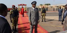 Le général Gilbert Diendéré, le 23 septembre 2015 à l'aéroport de Ouagadougou, la capitale du Burkina Faso.