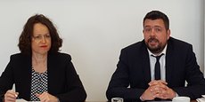 Carine Gaillard, directrice commerciale, et Sébastien Robert, directeur d'agence, de Bouygues Immobilier Languedoc.