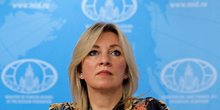 La porte-parole du ministere russe des affaires etrangeres, maria zakharova, participe a une conference de presse a moscou