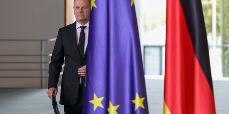 Le chancelier allemand olaf scholz a berlin, en allemagne