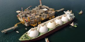 Un terminal méthanier de GNL.