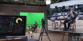Avec la technologie d'effets spéciaux visibles en temps réel sur le plateau de tournage (ici pour la série Un si grand soleil, à Montpellier), Les Tontons Truqueurs révolutionnent l'industrie audiovisuelle.