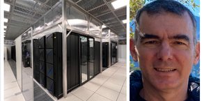 Hubert Lacaze, directeur Tech Sales & Innovation chez IBM à Montpellier qui compte un data-center de 400 m2 environ, qui ne sert pas à la production mais à des tests, des démonstrations, des preuves de concept, etc.