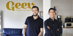 Florian Blanc et Hakim Baka, les deux cofondateurs de Geev.