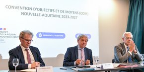 Jean-François Clédel, Etienne Guyot et Alain Di Crescenzo.