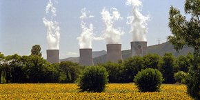 Les quatre réacteurs de la centrale nucléaire de Cruas, en Ardèche.