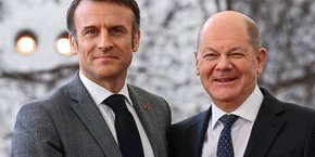 Emmanuel Macron et Olaf Scholz se sont retrouvés lors d'un diner à la Rotonde, jeudi soir.