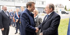 Emmanuel Macron et Pierre Charon.