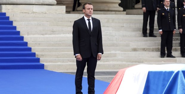 Macron salue la memoire de simone veil, une boussole pour la france