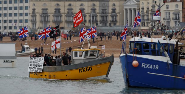 Brexit, pêcheurs britanniques, manifestation, contre Theresa May,