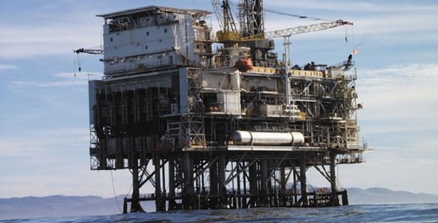 Plateforme pétrole offshore shell