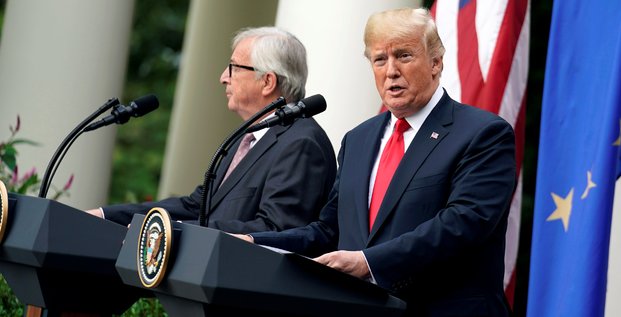 Donald Trump et Jean-Claude Juncker, à la Maison Blanche (le 25 juillet 2018)