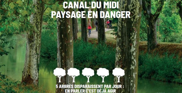 Carte postale Canal du Midi
