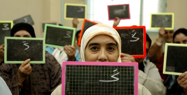 éducation maroc alphabétisation école femmes voile illettrisme