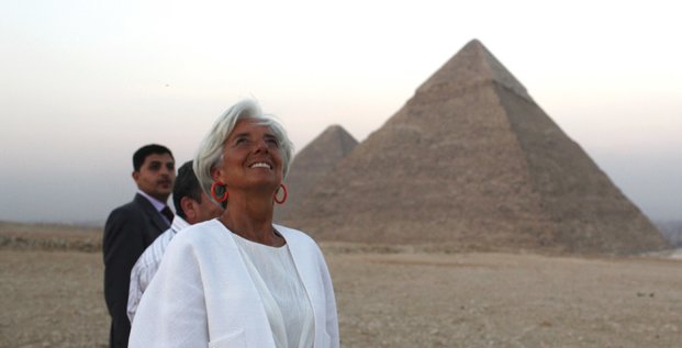 Christine Lagarde Egypte FMI pyramides
