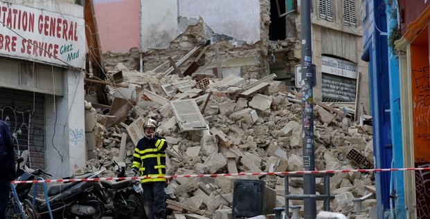 Marseille: premiers retours apres l'effondrement d'immeubles