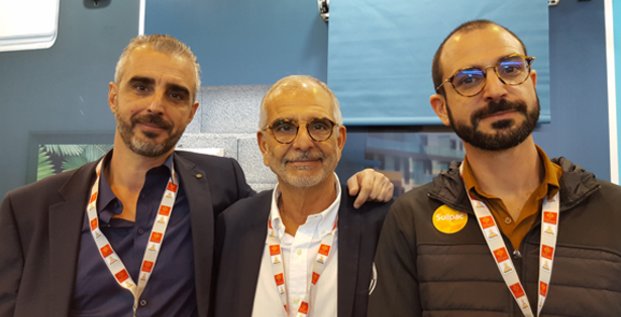 Oren, Alain et Jonathan Laloum, dirigeants de l'entreprise FHE (Perpignan)