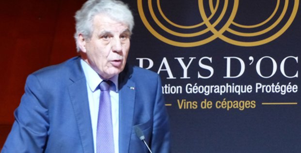 Jacques Gravegeal, président du syndicat des producteurs de vins de Pays d’Oc, lors de l’AG du 13 décembre 2018