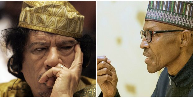 collage Buhari Kadhafi Kaddafi