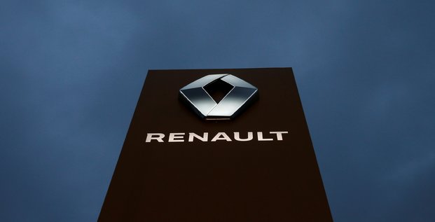Renault, logo, borne, Ghosn, totem, marque, arrestation, constructeur automobile, Japon, Nissan,
