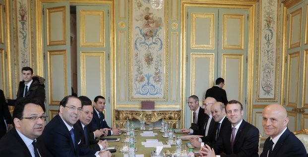Chahed Macron Paris Tunisie France