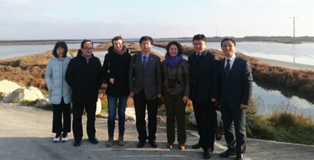 La délégation chinoise de Yancheng accueillie à Sète par l'entreprise héraultaise Biotope