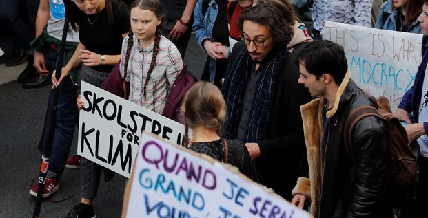 Greta thunberg porte a paris la greve des etudiants pour le climat