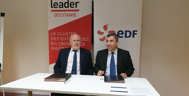 Gilles Capy (EDF) et Jalil Benabdillah (LeadeR Occitanie)