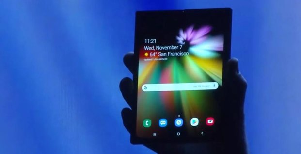 Samsung écran pliable smartphone