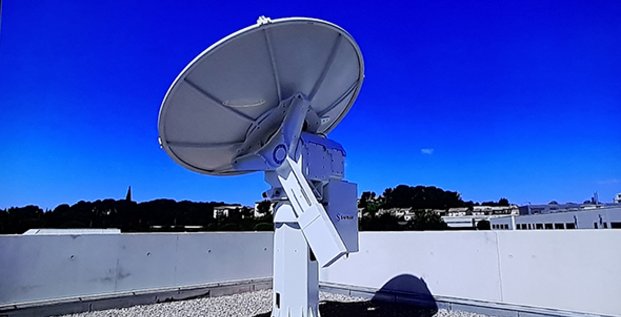 La station TT&C offerte par l'équipementier français Zodiac Data Systems, est installée sur le toit du Centre spatial universitaire de Montpellier