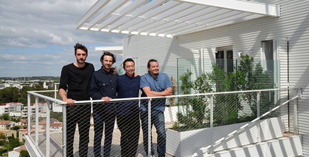 Les quatre architectes de l'Arbre Blanc à Montpellier