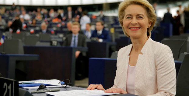 Von der leyen elue de peu presidente de la commission europeenne