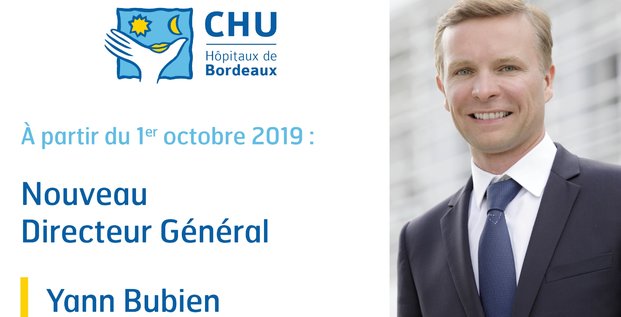 Yann Bubien nouveau DG du CHU de Bordeaux