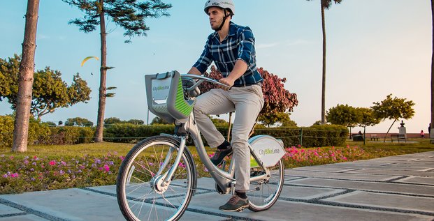 L'un des 500 vélos déployés par Smoove à Lima, le 1er marché remporté par la PME en Amérique du Sud