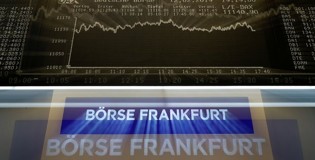 Les bourses europeennes evoluent en baisse en debut de seance