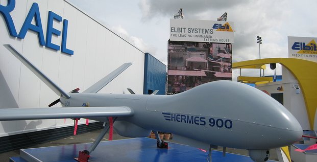 Elbit Systems, drone, Hermes 900, Paris Air Show 2007