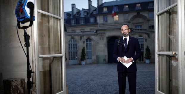 Le premier ministre Edouard Philippe à l'Hôtel Matignon, le 6 décembre 2019