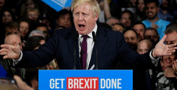 Brexit : discours du Premier ministre britannique Boris Johnson, le 10 décembre 2019, en pleine campagne des élections législatives anticipées