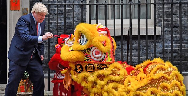 Boris Johnson à Londres pendant les festivités du Nouvel An chinois, le 24 janvier.