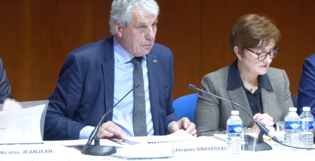 Jacques Gravegeal, président du syndicat de l’IGP pays d’Oc et Florence Barthès, directeur général