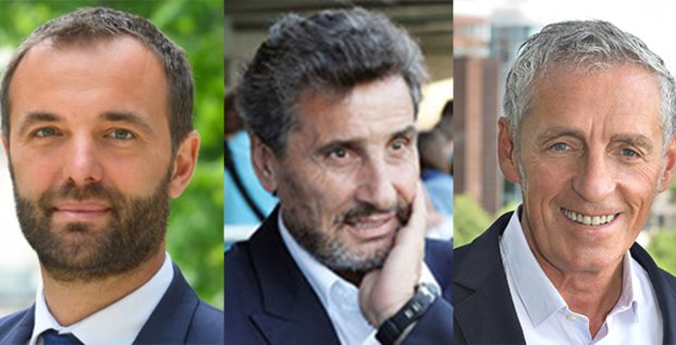 Les candidats aux municipales de Montpellier : Delafosse, Altrad et Saurel
