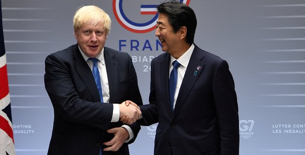 Boris Johnson, Shinzo Abe, G7, Japon, Royaume-Uni